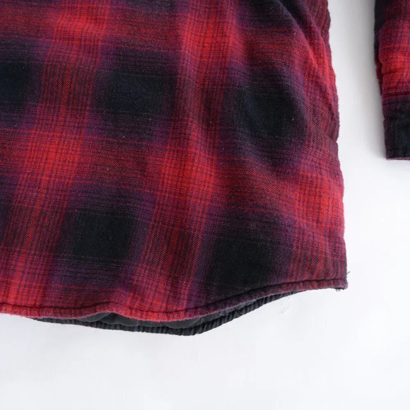 Tough Duck Red Black Checker Pattern Shacket Work Jacket Size 2XL - Picture 14 of 15